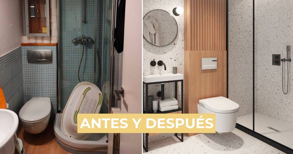 reforma de baño antes y después