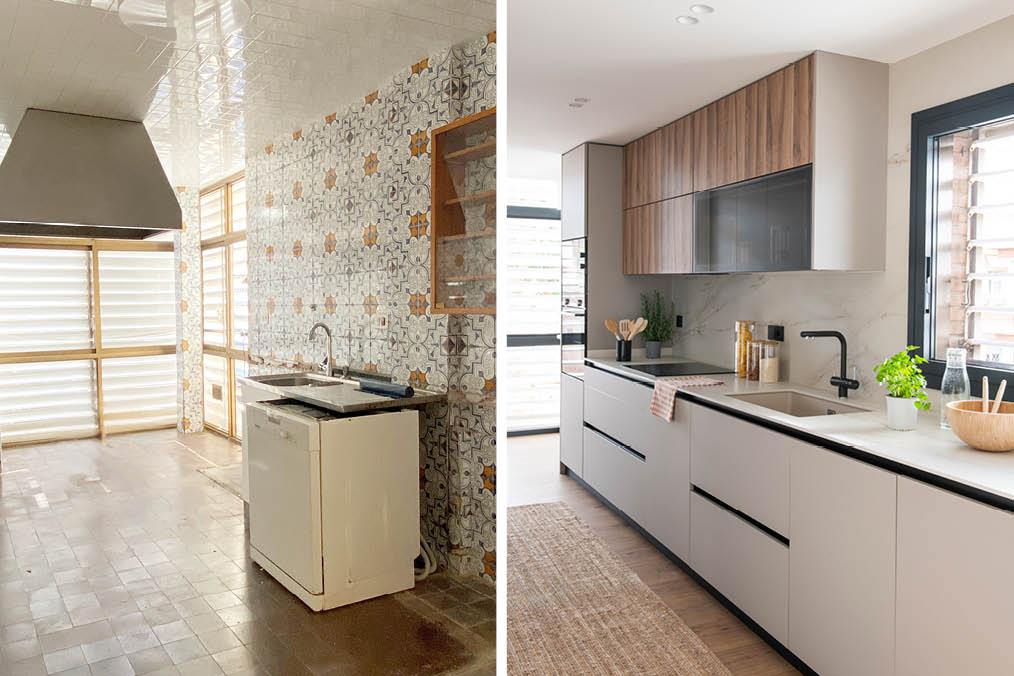 reformas de cocinas antes y después